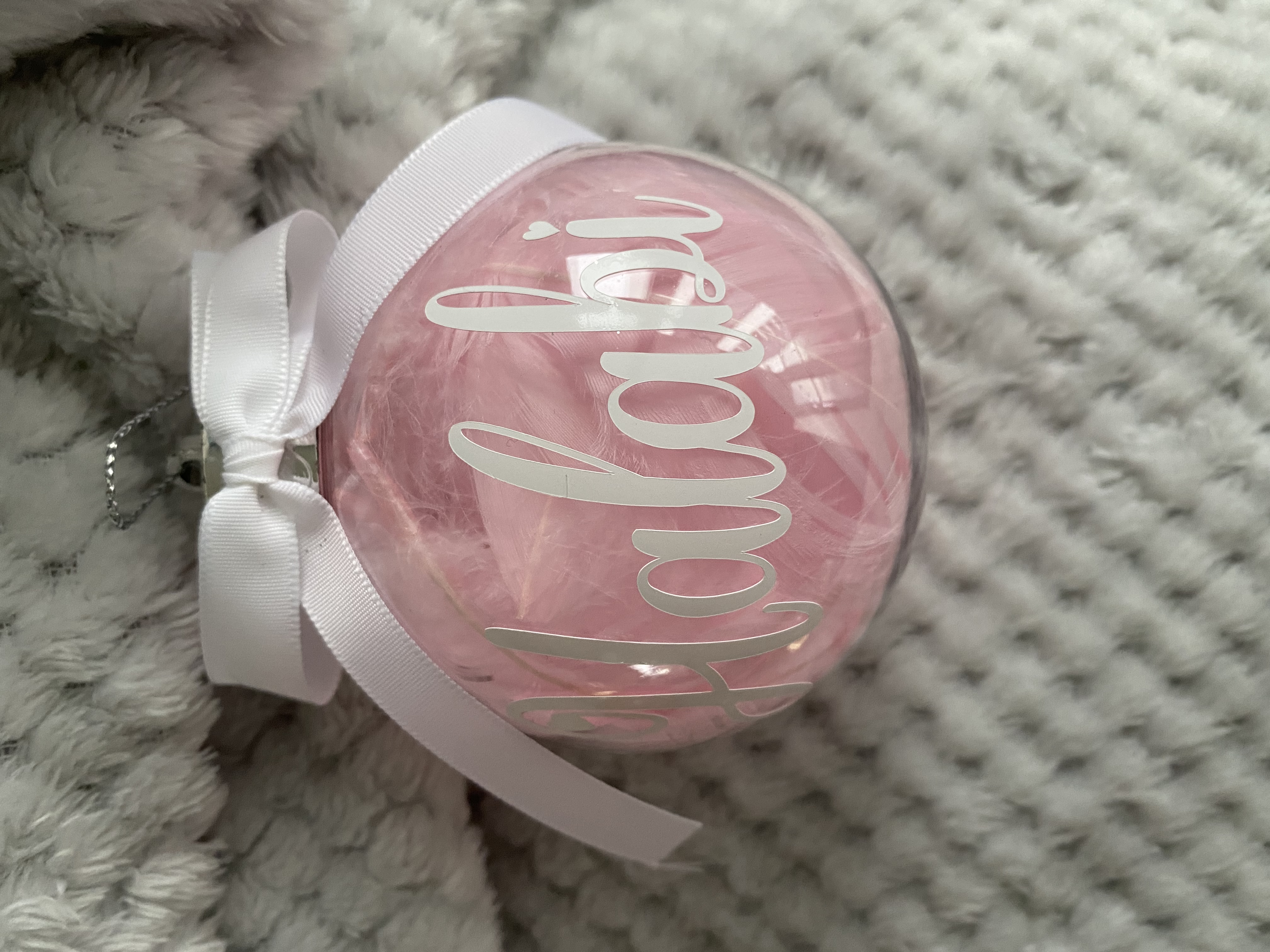 Personalised baubles