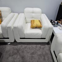 Demir Leather Lounges - White